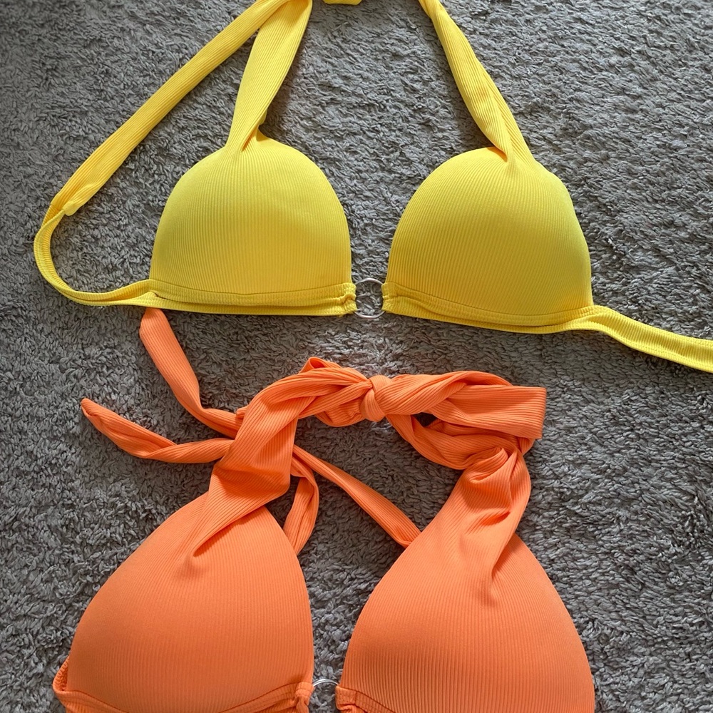 Yellow and Orange Bikini Set
